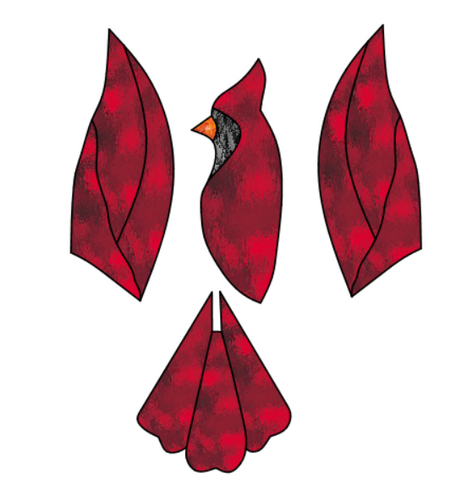 pre-cut 3-D cardinal kit (new version)