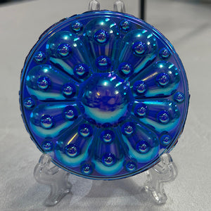 65mm cobalt blue iridescent wheel jewel