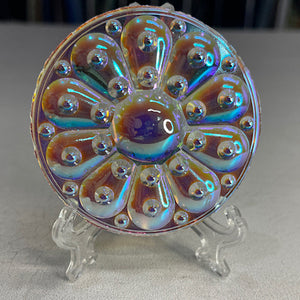 65mm crystal iridescent wheel jewel