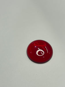 25mm dark red smooth jewel