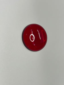 25mm dark red smooth jewel