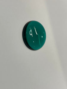 25mm blue green smooth jewel