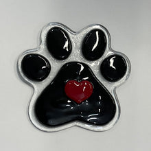 Load image into Gallery viewer, pre-cut, pre-fused paw with heart 96 COE