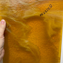 Load image into Gallery viewer, B213730 bullseye medium amber, white opal 90 COE 8.75 x 10