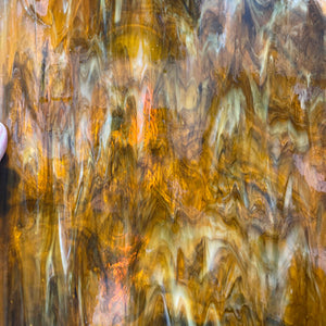 AG143 artisan glass lush brown opal mix 12 x 15
