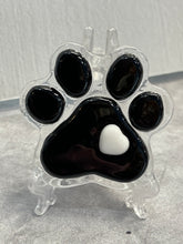 Load image into Gallery viewer, pre-cut, pre-fused paw with heart 96 COE