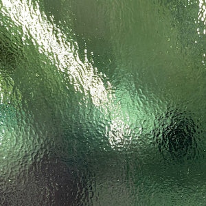 B114130 bullseye olive green transparent double rolled 90 COE 8.75 x 10