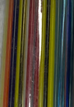 Load image into Gallery viewer, Bullseye assortment of transparent and opal stringers, 90 COE (approximately 118 stringers per tube)