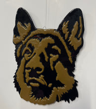 Load image into Gallery viewer, German Shepherd stained glass suncatcher