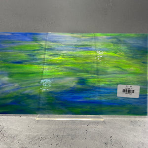 WI196L wissmach dark blue, purple, green, white 8 x 13.5