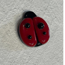 Load image into Gallery viewer, Ladybugs, 96 COE 1” x 1.2”