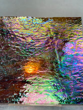 Load image into Gallery viewer, Y6595IR uroboros by youghiogheny blue, yellow, red, orange iridescent granite mot 12x12