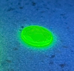 11mm green uranium faceted