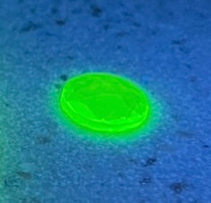 SALE: 11mm green uranium faceted