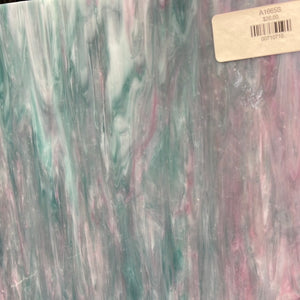 A1665S armstrong opal aqua pink streaky 8.5 x 16