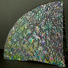 Load image into Gallery viewer, CBS mixture dichroic figure c wissmach clear 96 COE, 1 quarter circle odd sizes