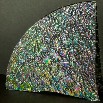 CBS mixture dichroic figure c wissmach clear 96 COE, 1 quarter circle odd sizes