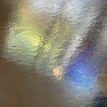 Load image into Gallery viewer, B142951 bullseye light silver gray rainbow iridescent thin 90 COE 8.75 x 10