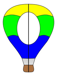 Hot air balloon spinner pre-cut kit, 4 panels