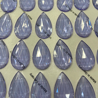 SALE: 40mm x 24mm neodym uranium teardrop faceted jewel