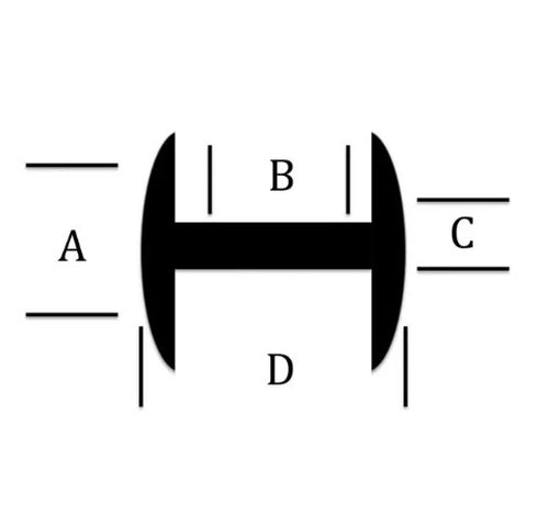 H lead came 1/8