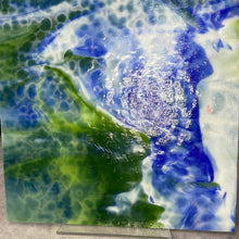 Load image into Gallery viewer, Y1046RG youghiogheny white, dark green, cobalt blue mottled 11.5 x 12
