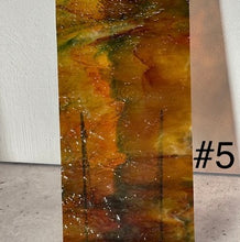 Load image into Gallery viewer, Y6595 uroboros by youghiogheny blue, yellow, red, orange granite mottle 12x12