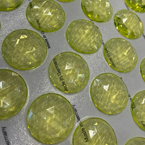SALE: 35mm yellow uranium faceted jewel