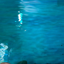 Load image into Gallery viewer, O4231W oceanside pale green, aqua blue streaky waterglass 96 COE