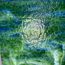 Load image into Gallery viewer, Y1046RG youghiogheny white, dark green, cobalt blue mottled 11.5 x 12