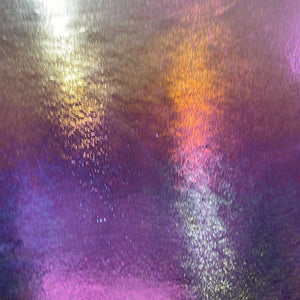B123431 bullseye violet striker rainbow iridescent 90 COE 8.75 x 10