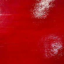 Load image into Gallery viewer, B012430 Bullseye red opal double rolled 90 COE 10 x 10