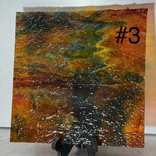 Load image into Gallery viewer, Y6595 uroboros by youghiogheny blue, yellow, red, orange granite mottle 12x12