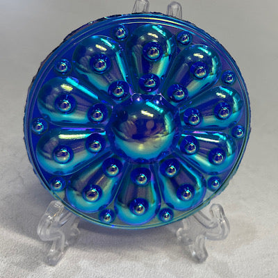 65mm cobalt blue iridescent wheel jewel