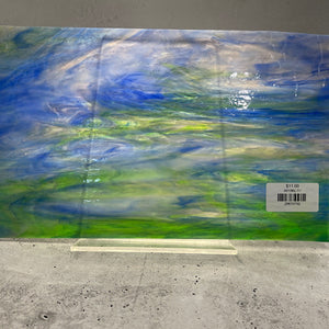 WI196L wissmach dark blue, purple, green, white 8 x 13.5