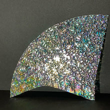 Load image into Gallery viewer, CBS mixture dichroic figure c wissmach clear 96 COE, 1 quarter circle odd sizes