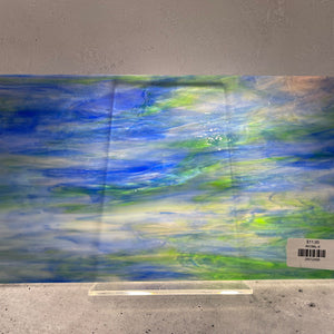 WI196L wissmach dark blue, purple, green, white 8 x 13.5