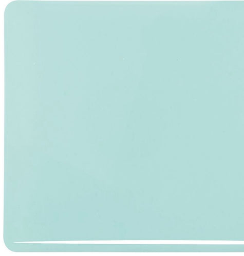 B016130 bullseye robin’s egg blue opal double rolled 90 COE 8.75 x 10