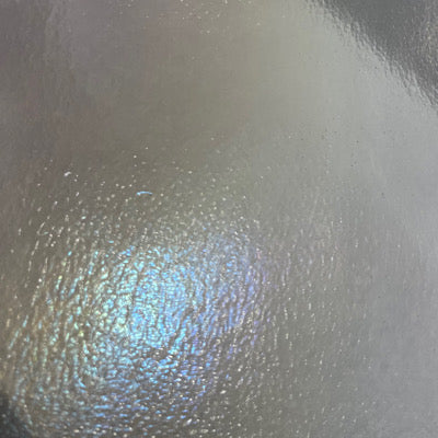 pre-cut circle: clear iridescent 90 COE various sizes