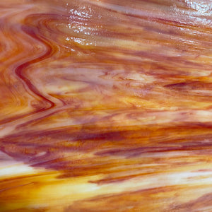 WI27D wissmach orange, white opal 8 x 14
