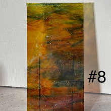 Load image into Gallery viewer, Y6595 uroboros by youghiogheny blue, yellow, red, orange granite mottle 12x12