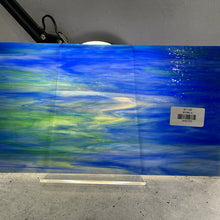 Load image into Gallery viewer, WI196L wissmach dark blue, purple, green, white 8 x 13.5