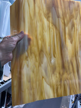 Load image into Gallery viewer, O3171S oceanside light amber/white 96 COE 12 x 16