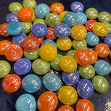 Load image into Gallery viewer, NEW: Solid iridescent glass nuggets in rainbow assortment, medium size, 16oz
