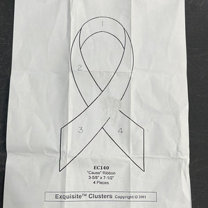 EC140 awareness ribbon bevel cluster