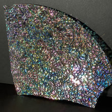 Load image into Gallery viewer, CBS mixture dichroic figure c wissmach clear 96 COE, 1 quarter circle odd sizes
