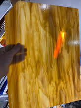 Load image into Gallery viewer, O3171S oceanside light amber/white 96 COE 12 x 16