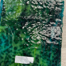 Load image into Gallery viewer, Y5015 uroboros emerald, chartruese and turquoise herringbone ripple, 9 x 14