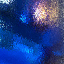 Load image into Gallery viewer, B116431 bullseye caribbean blue iridescent 90 COE 8.75 x 10