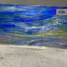 Load image into Gallery viewer, WI196L wissmach dark blue, purple, green, white 8 x 13.5